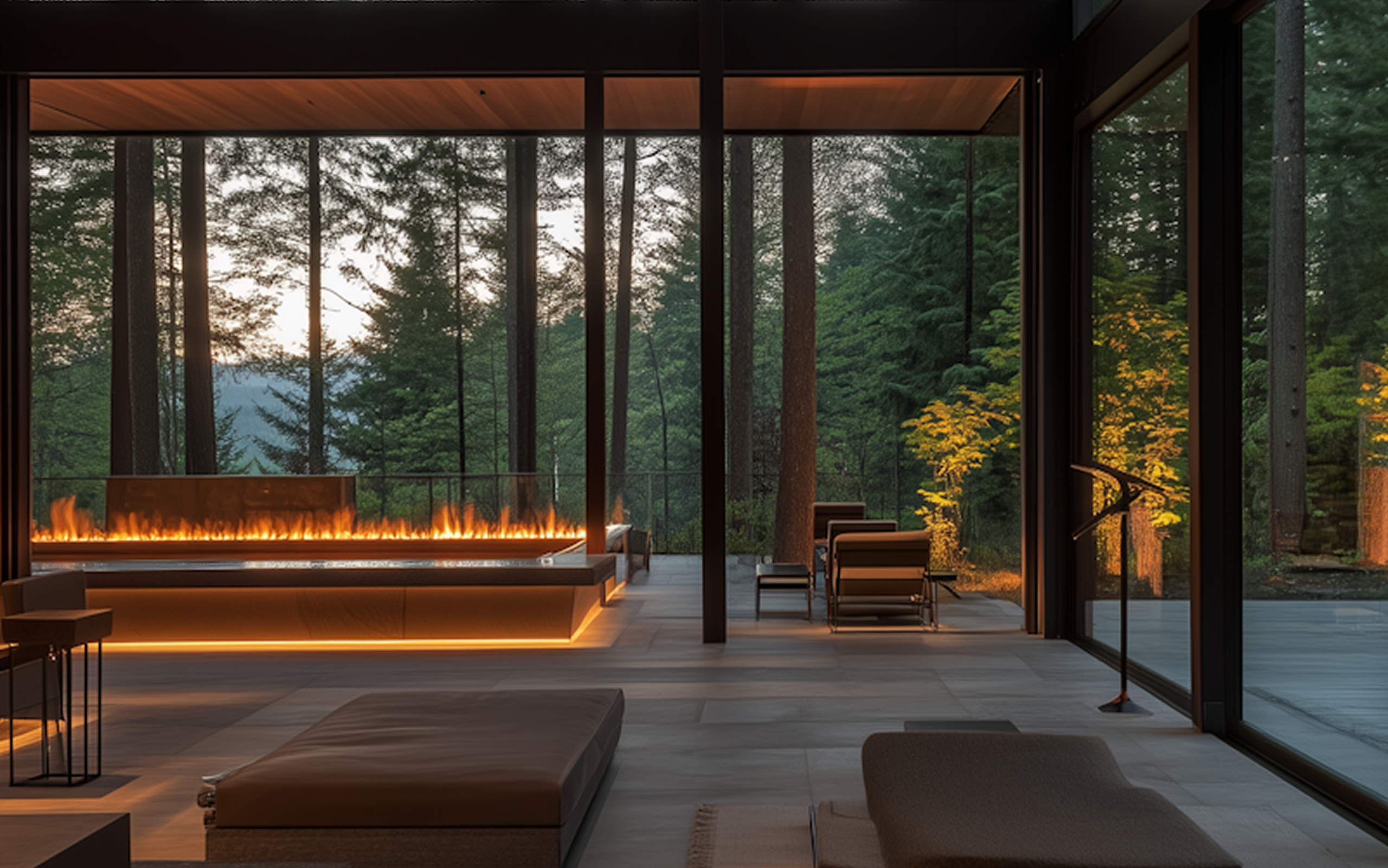 Modern Forest Living Space 1