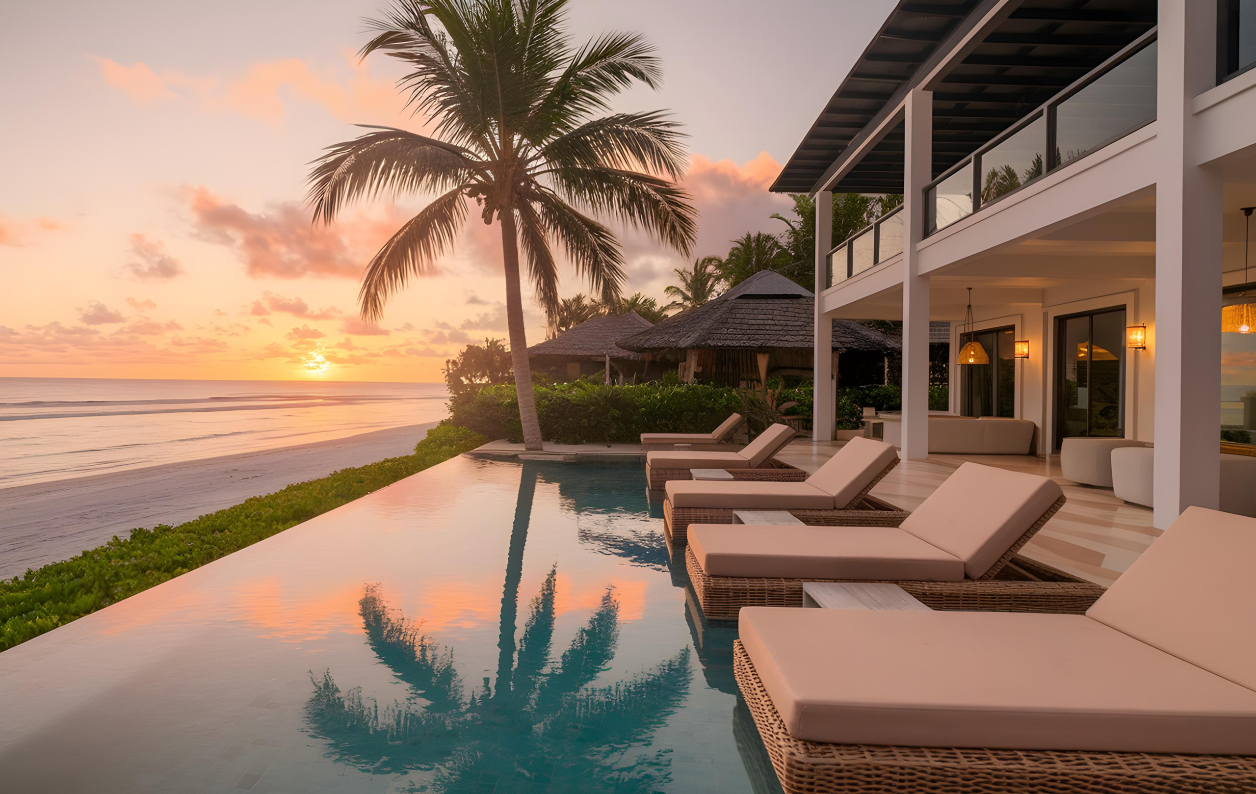 villa-de-luxe-au-bord-de-la-mer-au-coucher-du-soleil 1