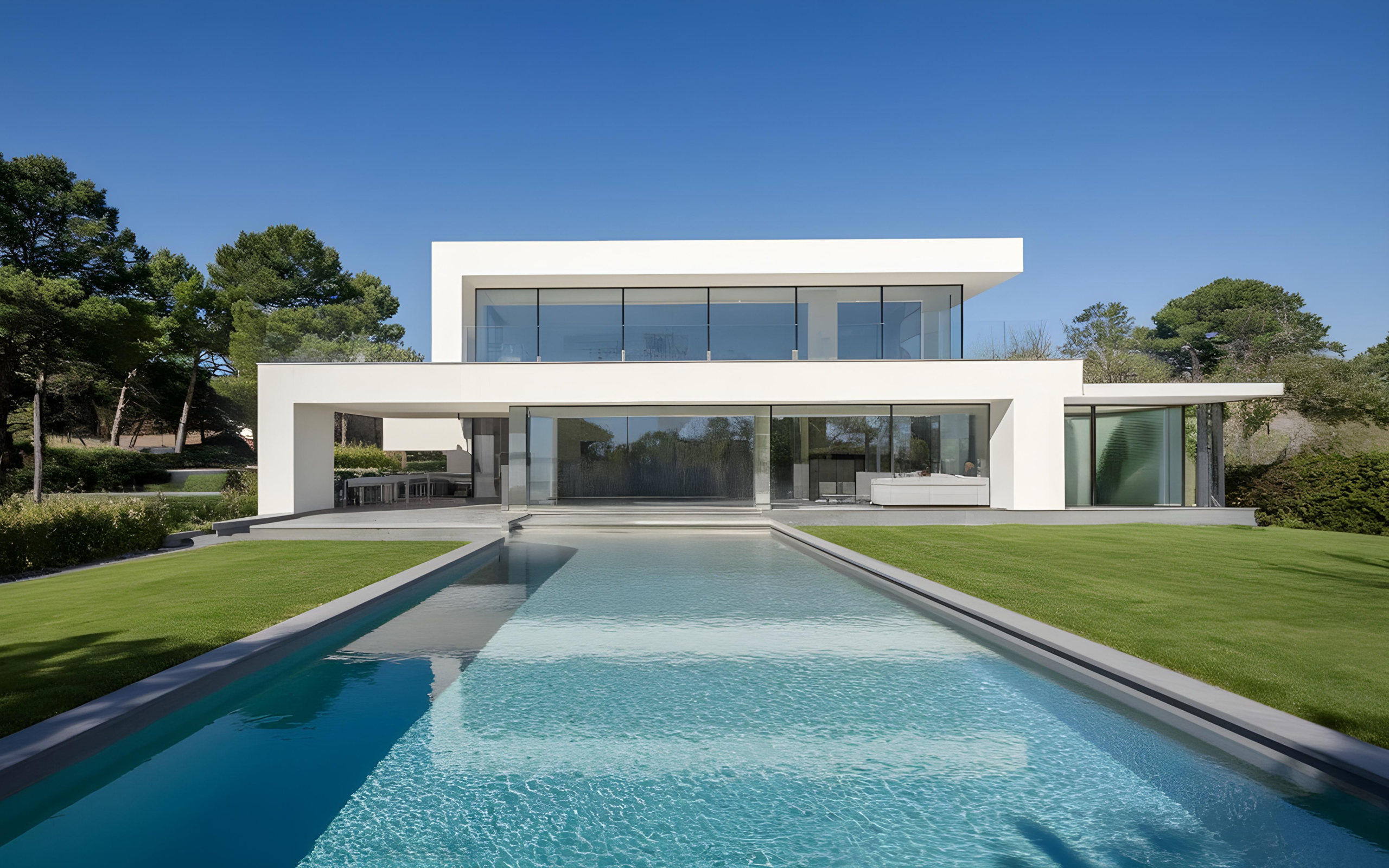 villa-moderne-avec-piscine-et-amenagement-paysager 1